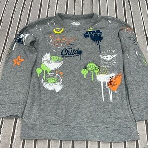 Boys SZ 14 CHASER STAR WARS  Long Sleeve lightweight sweatshirt